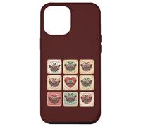 Custodia per iPhone 12 Pro Max Carino Mothman Valentine Puns Cryptid Lover Cards