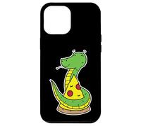 Custodia per iPhone 12 Pro Max Carino Vipera Con Una Pizza