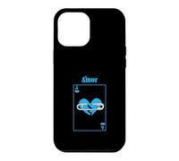 Custodia per iPhone 12 Pro Max Carta d'amore perso di colore blu Grafica blu