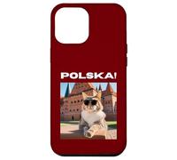 Custodia per iPhone 12 Pro Max Cat At The Malbork Castle, Polonia