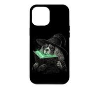 Custodia per iPhone 12 Pro Max Cavalier King Charles Spaniel Halloween Dog Lover Strega