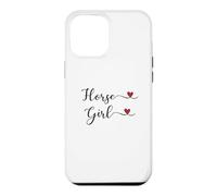Custodia per iPhone 12 Pro Max Cavallo Ragazza Cuore carino scritto a mano Tipografia Regalo