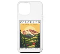 Custodia per iPhone 12 Pro Max Centennial Colorado GPS Coordinates Travel Poster Opera d'arte