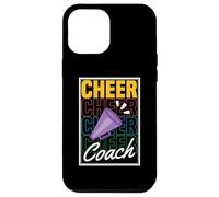 Custodia per iPhone 12 Pro Max Cheer Coach Cheerleader Divertente Cheerleader Fan Distressed