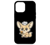 Custodia per iPhone 12 Pro Max Chef Fennec Mini Hamburger Kawaii