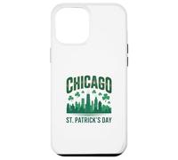 Custodia per iPhone 12 Pro Max Chicago, St Patricks, giorno, verde, orizzonte, parata, disegno