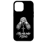 Custodia per iPhone 12 Pro Max Chicano tatuato Il mio unico giudice è Dio che prega le mani