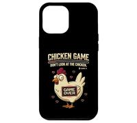 Custodia per iPhone 12 Pro Max Chicken Game Don't Look At The Chicken Funny Gamer Pixel Art
