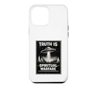 Custodia per iPhone 12 Pro Max Christian Alien Meme Profezia Paranormale Guerra spirituale