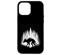 Custodia per iPhone 12 Pro Max Chupacabra camminando attraverso la foresta bianca sotto le stelle della sera