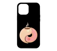 Custodia per iPhone 12 Pro Max Ciambella al caffè divertente equilibrio colazione