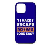 Custodia per iPhone 12 Pro Max Citazione Exit Room I Make Escape Rooms Look Easy Group Game