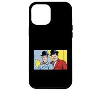 Custodia per iPhone 12 Pro Max Classico Comico Duo Pop Art Retro Bombetta Cappello Illustrazione
