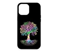 Custodia per iPhone 12 Pro Max Colorful Life Is Really Good Vintage Unique Tree Art
