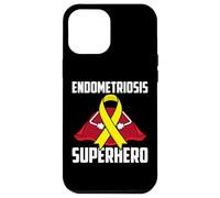Custodia per iPhone 12 Pro Max Consapevolezza del combattente guerriero sopravvissuto del supereroe dell'endometriosi