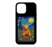 Custodia per iPhone 12 Pro Max Cool Teddy Bear in the Starry Night Painting Concept Art