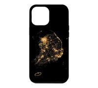 Custodia per iPhone 12 Pro Max Corea del Sud Asia - Vista satellitare notturna della Terra dallo spazio