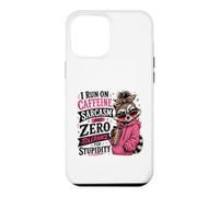 Custodia per iPhone 12 Pro Max Corro sul sarcasmo della caffeina e tolleranza zero per la stupidità