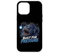 Custodia per iPhone 12 Pro Max Costruito per la pressione pescatore Pesce Deep Sea Graphic