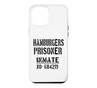 Custodia per iPhone 12 Pro Max Costume da prigioniero di hamburger, per gli amanti degli hamburger, per Halloween