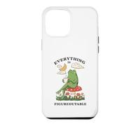 Custodia per iPhone 12 Pro Max Cozy Cottagecore Coffee Frog Art