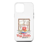 Custodia per iPhone 12 Pro Max Cozy Reader Society Christmas Book Lover Winter Reading