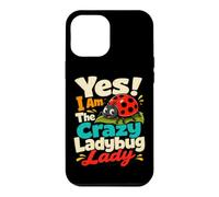 Custodia per iPhone 12 Pro Max Crazy Ladybug Lady Gardener Insetto Umorismo
