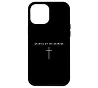 Custodia per iPhone 12 Pro Max Creato dalla Croce del Creatore - Fede cristiana minimalista