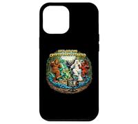 Custodia per iPhone 12 Pro Max Cryptid Party ha iniziato divertente Bigfoot Nessie Mothman Yeti
