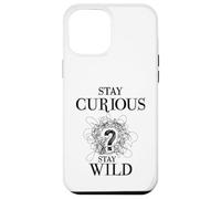 Custodia per iPhone 12 Pro Max Curious Stay Wild Question Mark Scribble Inspirational Love