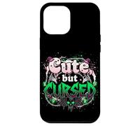 Custodia per iPhone 12 Pro Max Cute but Cursed - Design Kawaii Gotico Alternativo
