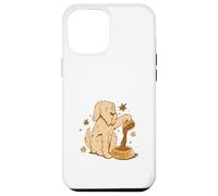 Custodia per iPhone 12 Pro Max Cute Dog Coffee Lover Funny Caffeine Design