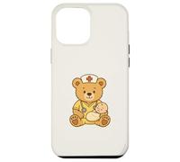 Custodia per iPhone 12 Pro Max Cute NICU Nurse Teddy Bear Students Neonatal Care Unit Staff