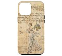 Custodia per iPhone 12 Pro Max Cute Vintage Wild Flower Motif Antique Fairycore Aesthetic