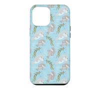 Custodia per iPhone 12 Pro Max Cute Womens Girls Kids Pattern Baby Manatee Lover