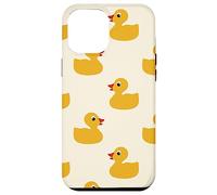 Custodia per iPhone 12 Pro Max Cute Yellow Rubber Duck Little Bath Toy Black