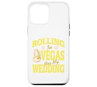Custodia per iPhone 12 Pro Max Dadi Vegas viaggio nozze anelli weekend umoristico