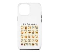 Custodia per iPhone 12 Pro Max Dalla A alla Z per imparare l'alfabeto degli animali per bambini e amanti degli animali