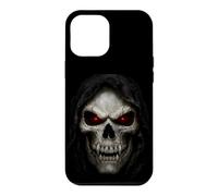 Custodia per iPhone 12 Pro Max Darkness Knows My Name Hooded Skull Quote Gothic Horror