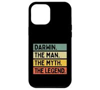 Custodia per iPhone 12 Pro Max Darwin The Man The Myth The Legend Citazione personalizzata divertente
