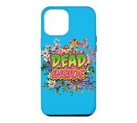 Custodia per iPhone 12 Pro Max Dead Inside - Ironicamente allegro felice bellissimi fiori