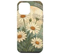 Custodia per iPhone 12 Pro Max Decorativo Daisy Bloom Art Nouveau Botanical