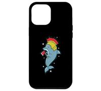 Custodia per iPhone 12 Pro Max Delfino con Crista e Casco Bush Knight