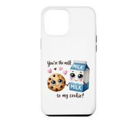 Custodia per iPhone 12 Pro Max Design con scritta "You're the Milk to My Cookie"