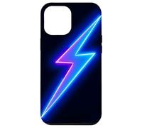 Custodia per iPhone 12 Pro Max Design con simbolo di energia elettrica di fulmine viola