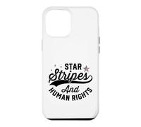 Custodia per iPhone 12 Pro Max Design con stelle e strisce per i diritti umani