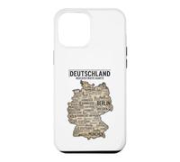 Custodia per iPhone 12 Pro Max Deutschland Reichsstadte Karte Mappa della città tedesca Viaggi