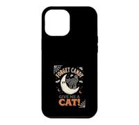 Custodia per iPhone 12 Pro Max Dimentica le caramelle Dammi un gatto Moon Ghost Halloween