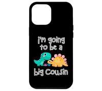Custodia per iPhone 12 Pro Max Dinosaur Lovers I'm Going To Be A Big Cousin Crew Ragazze Ragazzi