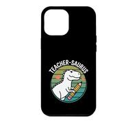 Custodia per iPhone 12 Pro Max Dinosauri Teachersaurus Impressionante Insegnante